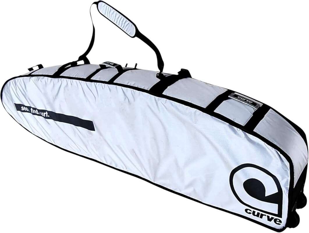 Curve Wheeled Coffin Surfboard Travel Bag for 3-4 Boards, Ultimate Pro