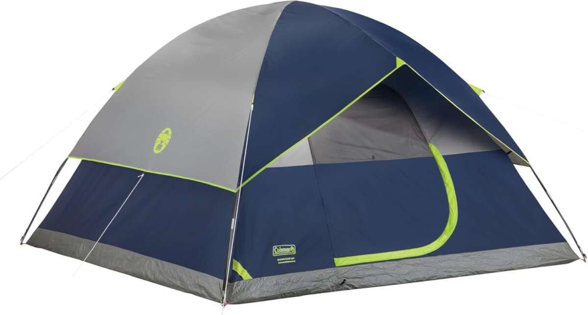 Coleman Sundome Tent: Quick Set Up, Weatherproof Shelter for 2 to 6 Pe