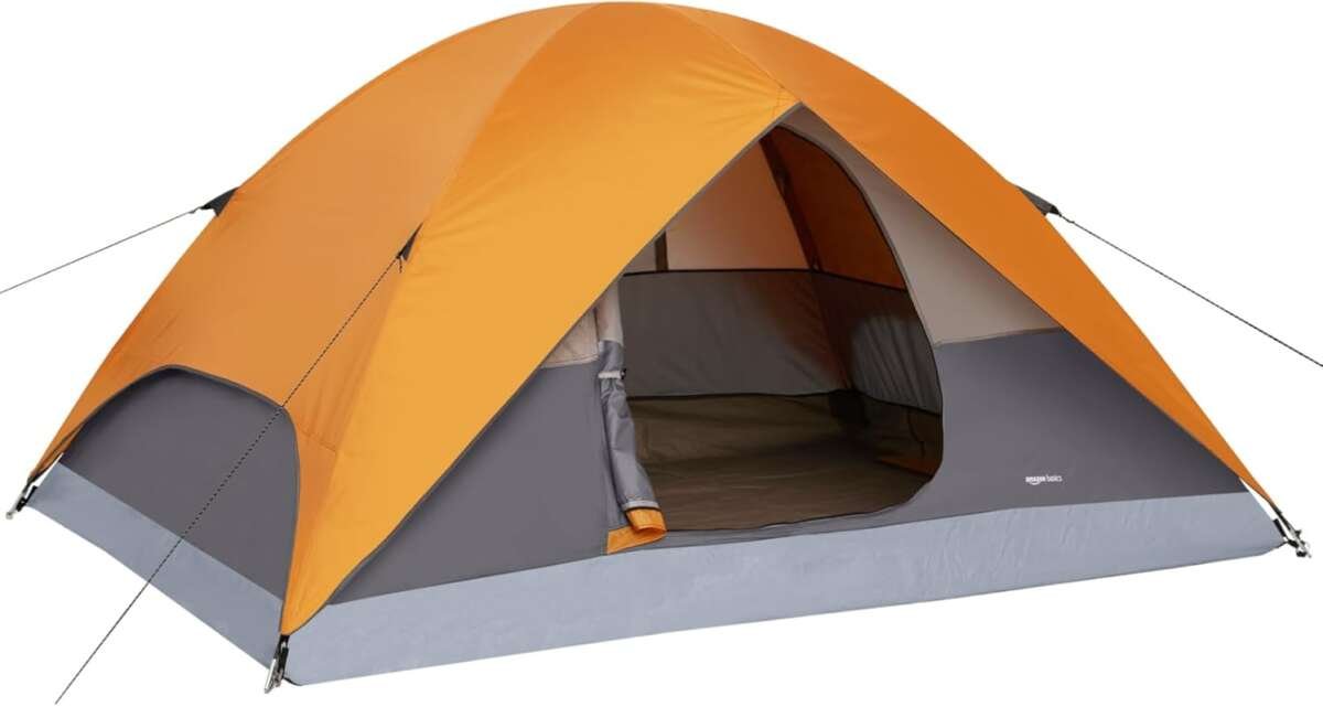3-Season Dome Camping Tent with Rainfly