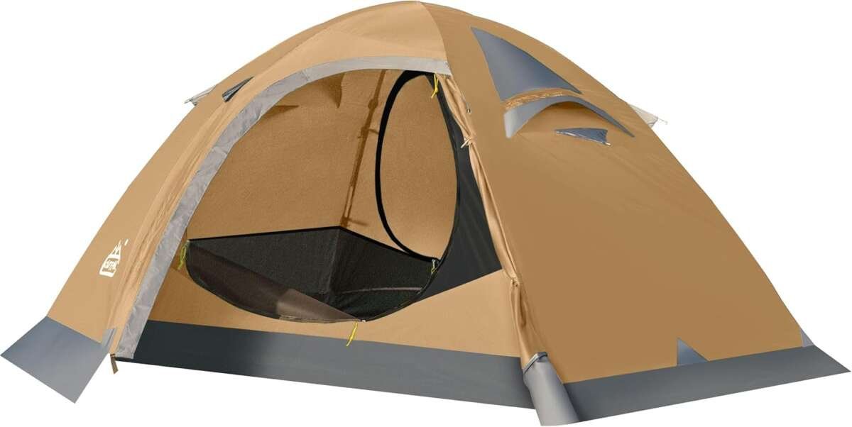 2-Person Waterproof Backpacking Tent for All Seasons, Ideal for Campin