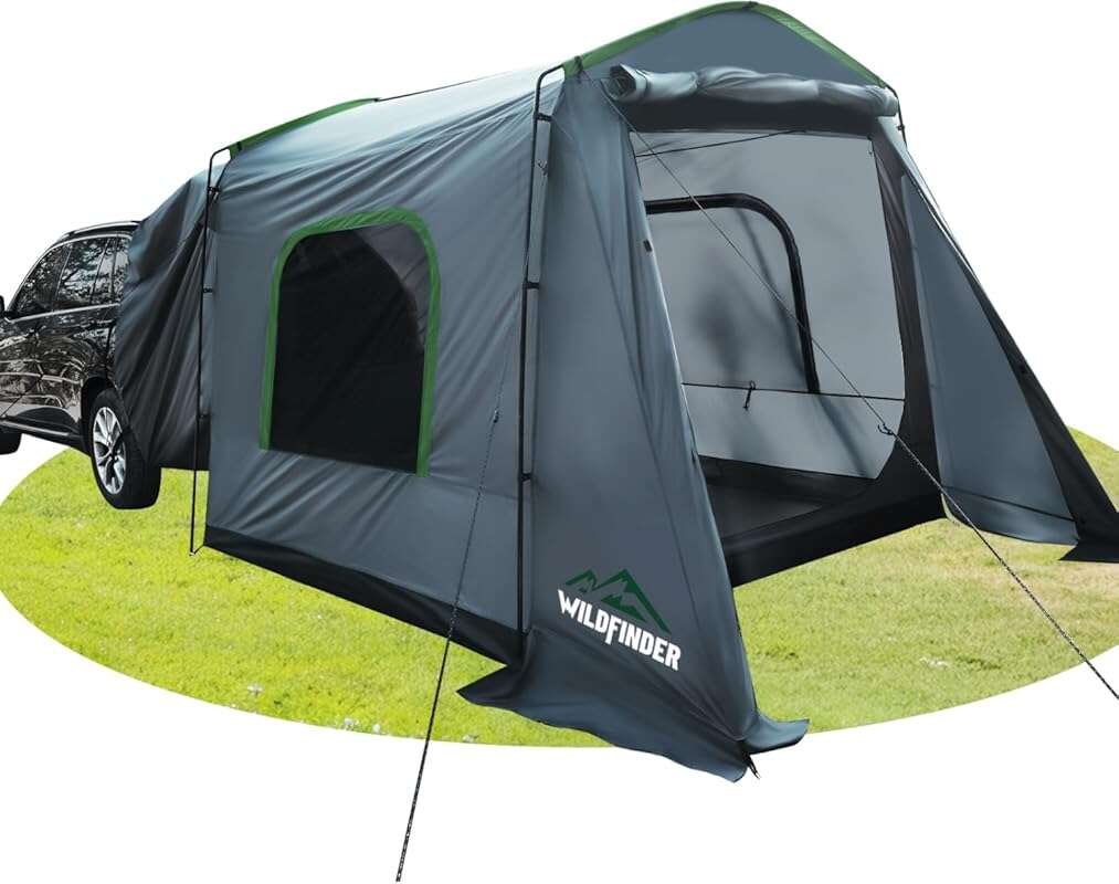 SUV Car Tent Waterproof Windproof for Family, Large Car Camping Tent w