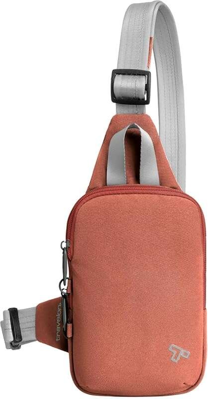 Travelon Anti-Theft Voyages Compact Sling Bag with Security Features f