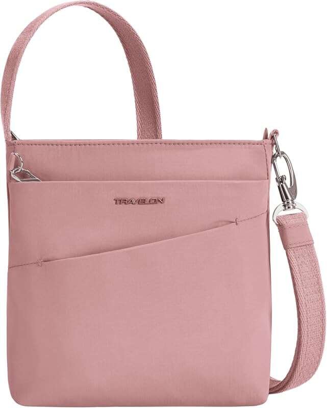 Travelon Anti-Theft Roam Small Crossbody Bag with Convenient Organizat