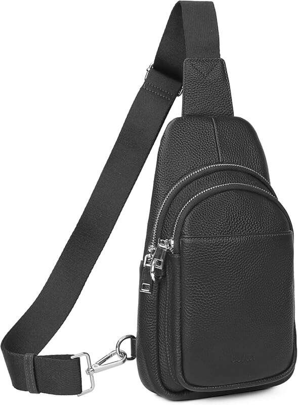 Befen Genuine Leather Sling Bag for Women - Anti-Theft Crossbody Chest