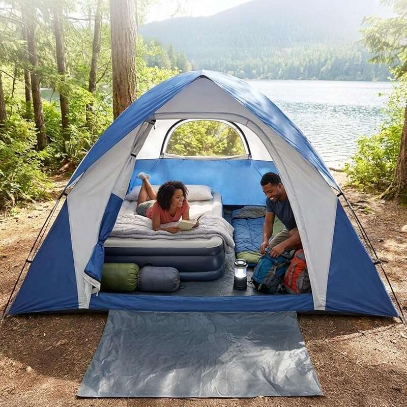 XL Dome Camping Tent Waterproof Double Layer Removable Rain Fly