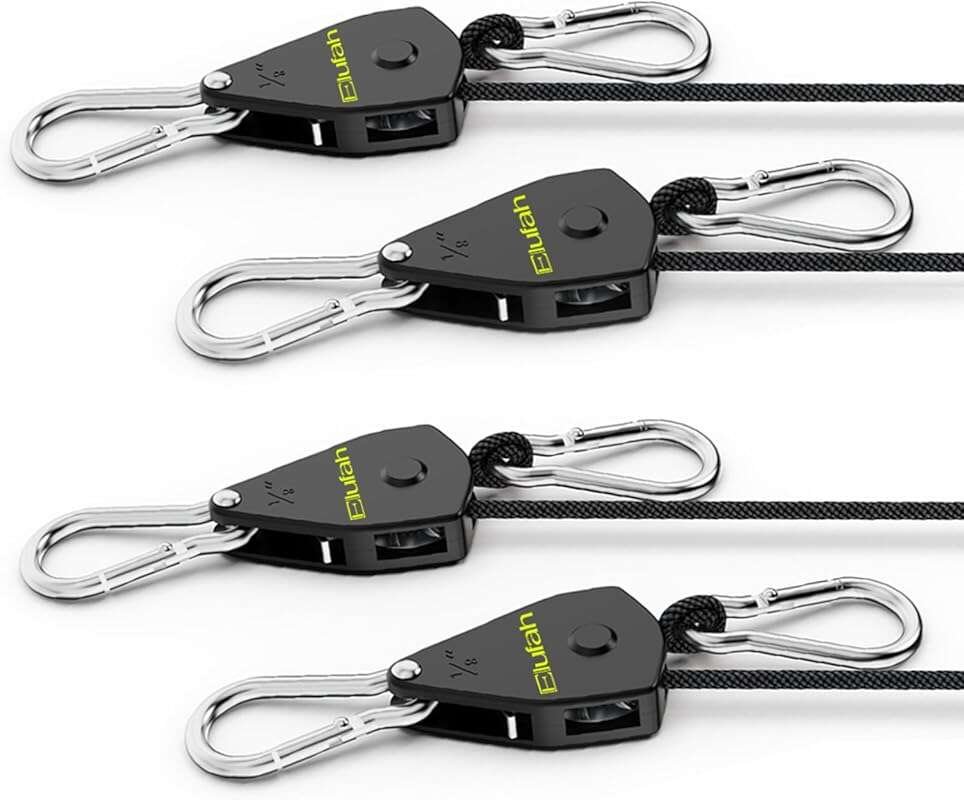 Longer 10ft Adjustable Ratchet Straps - Windproof Tie-Downs for Campin