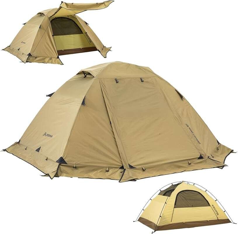 BISINNA 4-Season 2-Person Ultralight Winter Waterproof Double-Layer Ca