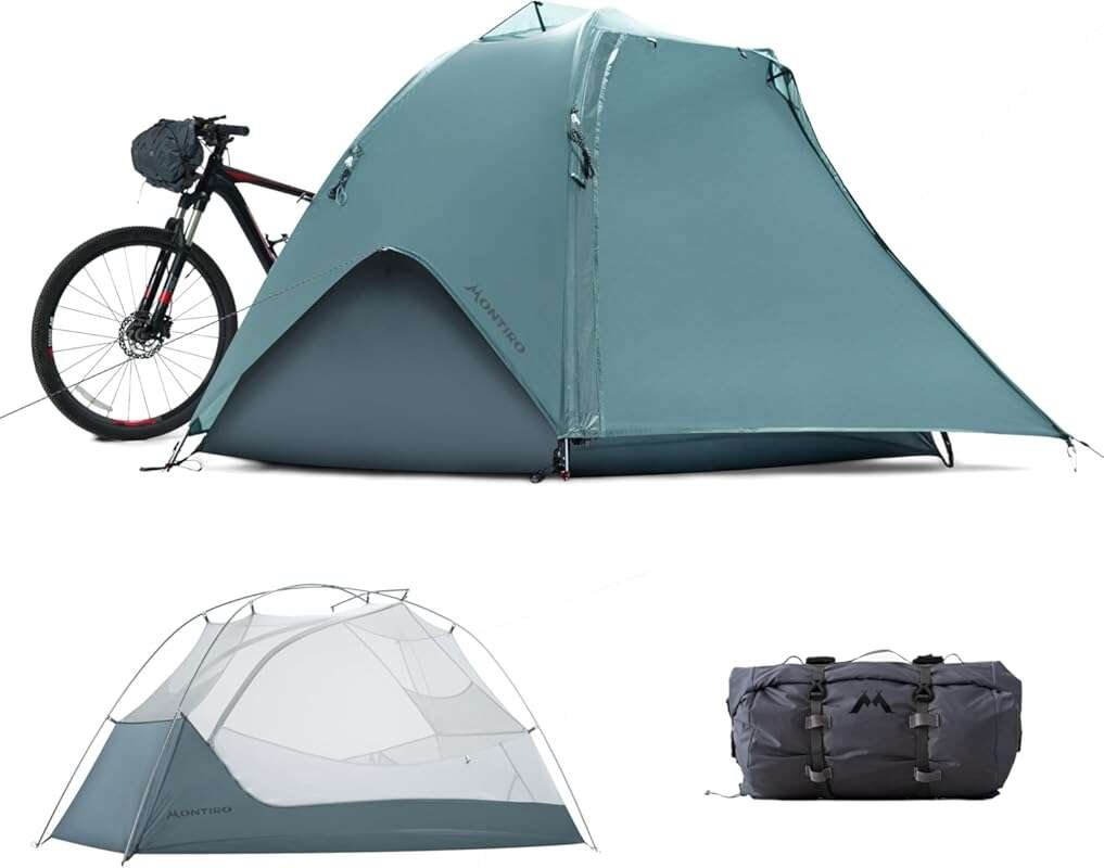 Lightweight 1-2 Person Backpacking Tent for Camping, Hiking, and Bikep