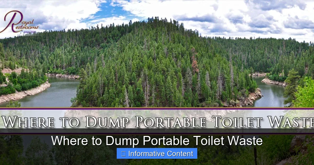 Where to Dump Portable Toilet Waste